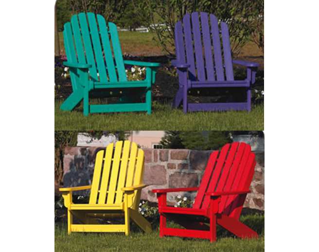Adirondack Chairs The Point Barn, Maintenance Free Outdoor Furniture